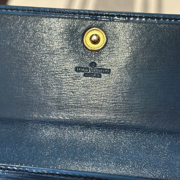 🪧 Authentic Louis Vuitton Vintage Malletier Epi Leather Wallet in Blue, EUC🪧 - Picture 14 of 16